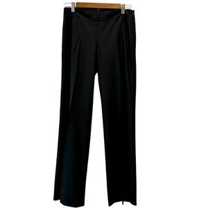 Theory Wool Lyra Side Zip Closet Staple Trouser Black Career Pants Business 2   